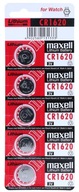 Maxell Lithium Battery CR1620 3V - 5 ks. Maxell Lithium Battery CR1620 3V - 5 ks.