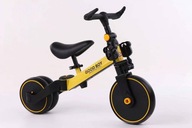 Balančný bicykel 3 v 1 s pedálmi žltý