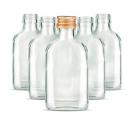 100 ml sklenené fľaše (100 ks) s uzáverom - na vodku, tinktúru, darček