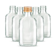 100 ml sklenené fľaše (100 ks) s uzáverom - na vodku, tinktúru, darček 100 ml sklenené fľaše (100 ks) s uzáverom - na vodku, tinktúru, darček