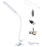 LED STOLNÁ LAMPA NA ČÍTANIE ŠKOLA USB KLIP