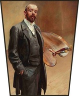 Obrazovka Autoportrét s paletou od Jaceka Malczewského
