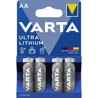Varta AA lítiové batérie (R6) blister 4 ks. Varta AA lítiové batérie (R6) blister 4 ks.