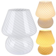HUBOVÁ LAMPA SKLENENÁ NOČNÁ LAMPA 3 FARBY TEPLOTY BIELA HUBOVÁ LAMPA SKLENENÁ NOČNÁ LAMPA 3 FARBY TEPLOTY BIELA