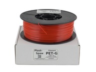 PET-G filament Červený ČERVENÝ 1kg 1,75mm Plast-Spaw