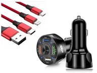 Rýchla autonabíjačka 4v1 QC 3 Rýchla autonabíjačka 4v1 QC 3
