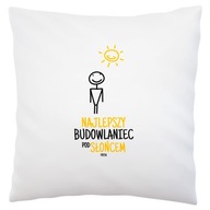 Najlepší staviteľ pod slnkom Biely vankúš Najlepší staviteľ pod slnkom Biely vankúš