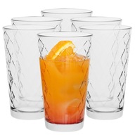SET pohárov s kosoštvorcami na NÁPOJE voda 6x370ml SET pohárov s kosoštvorcami na NÁPOJE voda 6x370ml