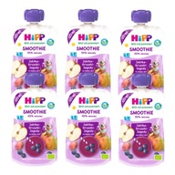 HiPP BIO tuba jablkovo-hruška-jagová Smoothie Mousse 6x120g HiPP BIO tuba jablkovo-hruška-jagová Smoothie Mousse 6x120g