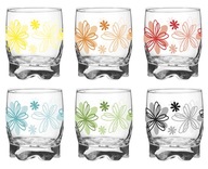 6 x nízky pohár 250 ml KVETY MIX FARIEB 6 x nízky pohár 250 ml KVETY MIX FARIEB