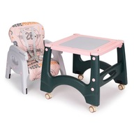 Stolička na kŕmenie 2v1 a detský stolík