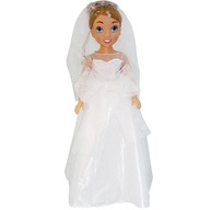 Bábika v svadobných šatách BD2001F AN01