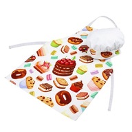 Súprava zástera + klobúk Little Cook Cookies Súprava zástera + klobúk Little Cook Cookies