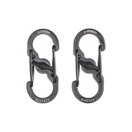 Sada dvoch karabín Nite Ize S-Biner MicroLock, čierna Sada dvoch karabín Nite Ize S-Biner MicroLock, čierna