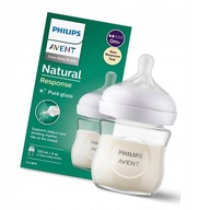 Sklenená fľaša Avent Philips Natural Response 125 ml Sklenená fľaša Avent Philips Natural Response 125 ml