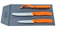 Victorinox sada 3 oranžových nožov