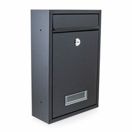 Minimalistická malá mini poštová schránka čierna