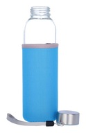 Kryt na sklenenú fľašu s vodou modrý