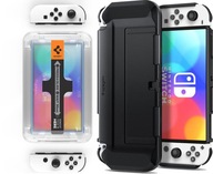 Puzdro + tvrdené sklo pre Nintendo Switch Oled, Spigen Thin Fit, puzdro Puzdro + tvrdené sklo pre Nintendo Switch Oled, Spigen Thin Fit, puzdro