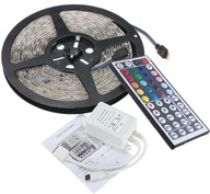 SET LED pásik 5050 RGB gel 5m zdroj + diaľkové ovládanie SET LED pásik 5050 RGB gel 5m zdroj + diaľkové ovládanie