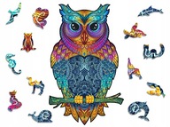 Prémiové 3D drevené puzzle puzzle pre dospelých zvieratká sova L Prémiové 3D drevené puzzle puzzle pre dospelých zvieratká sova L