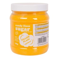 Farebný cukor do cukrovej vaty, žltý, príchuť prírodná cukrová vata, 1kg