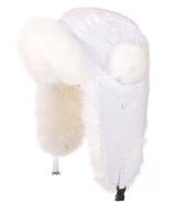 Biela dámska teplá zimná čiapka Ushanka Biela dámska teplá zimná čiapka Ushanka