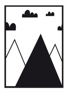 OBRAZOVÝ PLAGÁT V RÁME 33x43 cm Scandi Mountains PD343 OBRAZOVÝ PLAGÁT V RÁME 33x43 cm Scandi Mountains PD343