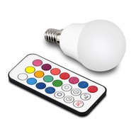 RGB LED ŽIAROVKA NA DIAĽKOVÉ OVLÁDANIE 5,5W E14 VIACFAREBNÁ GUĽA RGB LED ŽIAROVKA NA DIAĽKOVÉ OVLÁDANIE 5,5W E14 VIACFAREBNÁ GUĽA