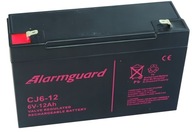 Batéria Alarmguard CJ6-12 T1, 6 V, 12,0 Ah