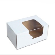 Box na 2 muffiny s okienkom 16,5x11x8