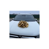 Ozdobná mašľa na darček/auto Zlatá krásna 40 cm