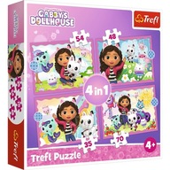 PUZZLE 4 IN 1 CATS HOUSE GABI 4 puzzle 34620 PUZZLE 4 IN 1 CATS HOUSE GABI 4 puzzle 34620