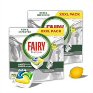 2x Fairy Platinum tablety do umývačky riadu 100 citrónov 2x Fairy Platinum tablety do umývačky riadu 100 citrónov