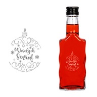 5x Fala vianočné fľaše 200 ml Mikulášske gravírovanie na mesiačikový likér SET 5x Fala vianočné fľaše 200 ml Mikulášske gravírovanie na mesiačikový likér SET