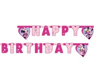 Narodeninový banner Happy Birthday Minnie Mouse 2m