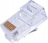 Modulárna zástrčka 8P8C RJ45 UTP drôt - 100 ks. Modulárna zástrčka 8P8C RJ45 UTP drôt - 100 ks.