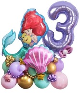 SADA FÓLIOVÝCH BALÓNOV ARIEL MERMAID 27 ks SADA FÓLIOVÝCH BALÓNOV ARIEL MERMAID 27 ks