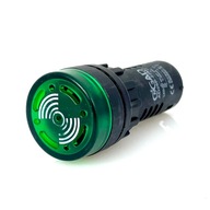 Zelený bzučiak LED indikátor 230V AC