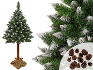 Vianočný stromček Diamond Pine 3D na kmeni 180cm + Šišky