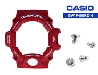 SET BEZEL CASIO GW-9400RD G-SHOCK červený ORIGINÁL a ozdobná skrutka 4 ks SET BEZEL CASIO GW-9400RD G-SHOCK červený ORIGINÁL a ozdobná skrutka 4 ks
