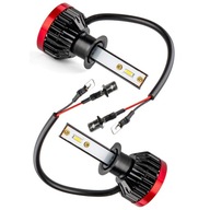 H1 LED žiarovky 50W 3100LM studená 6000K schválenie + 200% rušivý filter