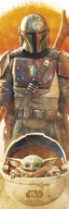 Plagát Star Wars Mandalorian Baby Yoda 53x158