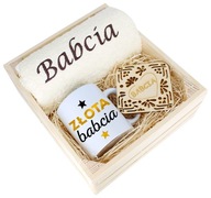 SKVELÝ DARČEK PRE BABIČKU UTERÁK + KRABIČKA NA HRNKY SKVELÝ DARČEK PRE BABIČKU UTERÁK + KRABIČKA NA HRNKY
