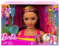 Barbie Styling Head Neon Rainbow Brown
