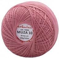 Cordonka Ariadna Muza 10 100g/525m farba 1569A Ružová Cordonka Ariadna Muza 10 100g/525m farba 1569A Ružová