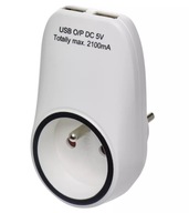 Zásuvka EMOS P0071 + 2x USB