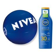 NIVEA SUN PROTECT&MOISTURE Opaľovacie mlieko SPF30 200ml + gulička NIVEA SUN PROTECT&MOISTURE Opaľovacie mlieko SPF30 200ml + gulička