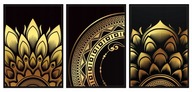 OBRAZOVÉ PLAGÁTY V RÁME 33x43cm Triptych Mandala P592 OBRAZOVÉ PLAGÁTY V RÁME 33x43cm Triptych Mandala P592