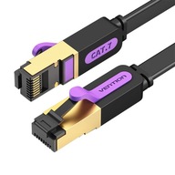 PLOCHÝ SIEŤOVÝ KÁBEL CAT.7 VENTION ICABJ 5M 10 GBPS KOMPATIBILNÝ ČIERNA PLOCHÝ SIEŤOVÝ KÁBEL CAT.7 VENTION ICABJ 5M 10 GBPS KOMPATIBILNÝ ČIERNA